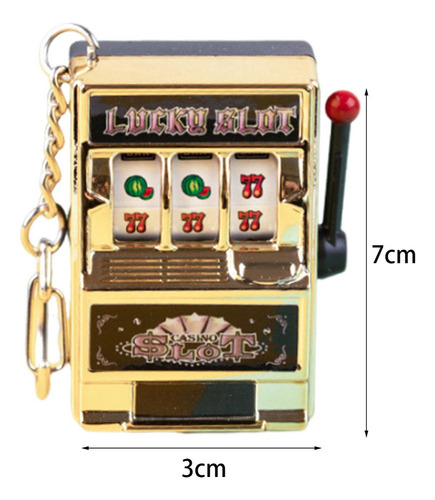 Mini Máquina Tragamonedas Juguete, Mini Juego Dorado