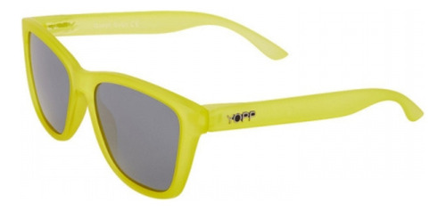 Óculos De Sol Yopp Polarizado Uv400 Queijo Suíço Armação Amarelo Lente Prateado