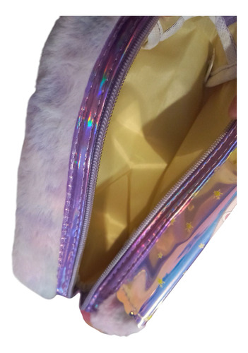 Cosmetiquera Lapicera Afelpada Kawaii Arcoíris Lovely