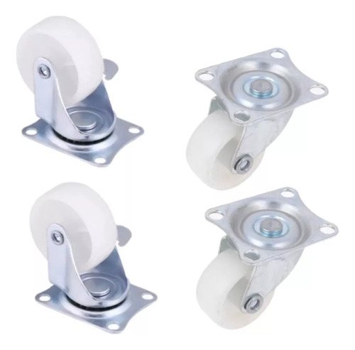 4 Ruedas Gira 360° Pata Soporte Frenos Mueble Mostrador Mesa