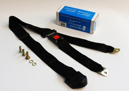Imagen 8 de 10 de Pack 2 Cinturones Seguridad Universal 3 Puntas Color Negro