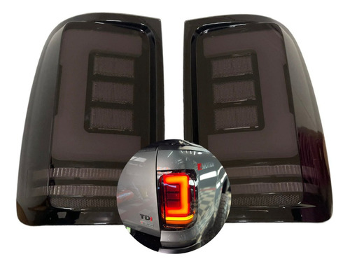 Par Faros Traseros Full Led Fume Para Volkswagen Amarok  