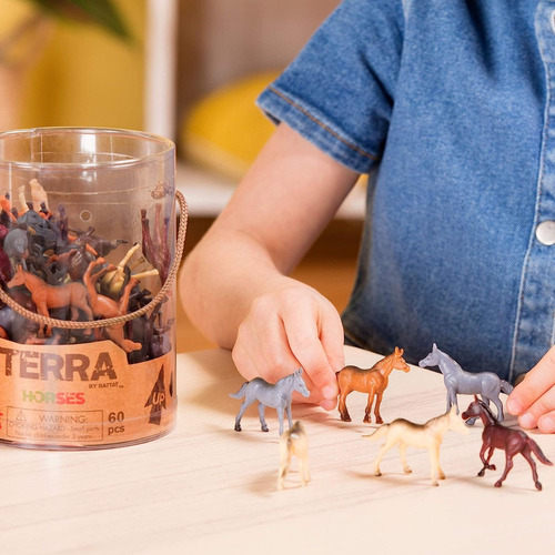 Set De Juego Caballo Salvajes Miniatura 60 Piezas