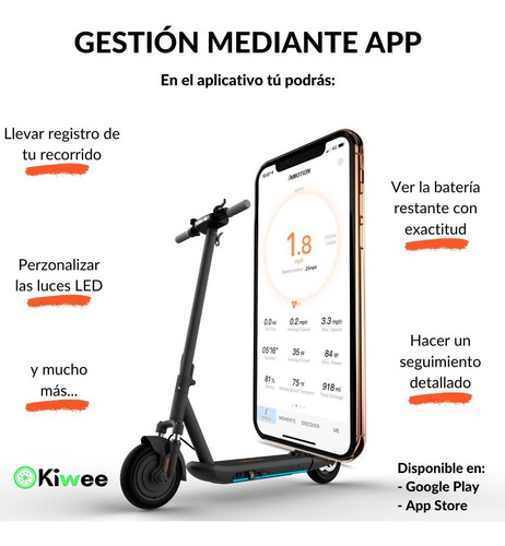 Imagen 4 de 8 de Monopatín Eléctrico Inmotion L9 / Kiwee Chascomús