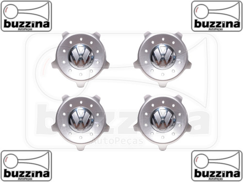 Imagem 3 de 8 de Kit 4 Calota Golf 2008 Big Rodas Brw 590 + Capa Válvula Vw