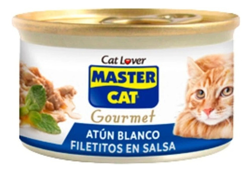 Master Cat Lata Atun Blanco Filetitos En Salsa 85g