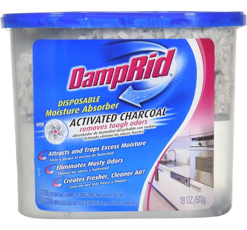 Damprid Absorbente De Humedad Con Carbón Activado, 18oz (paq