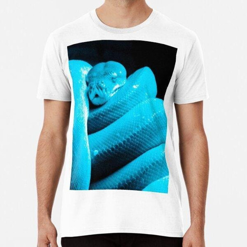 Remera Green Tree Python (light Blue) Algodon Premium 