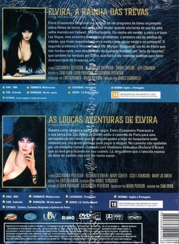 Dvd Colecao Elvira Rainha Trevas Classicline - Bonellihq P20