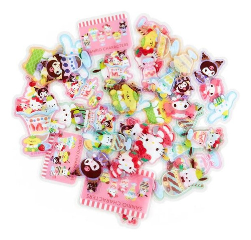 Mini Stickers De 43 Piezas Sanrio (serie Parfait Shop)