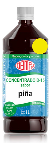 Concentrado Saborizante Sabor Piña D-15 Deiman 1 L.