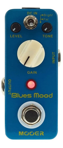 Pedal Efecto Mooer Blues Mood Overdrive Para Guitarra