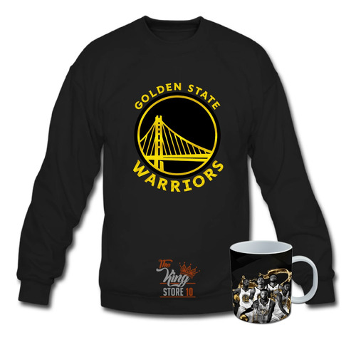 Poleron Cuello Polo + Taza, Gold Blooded, Golden State Warriors The King Store 10