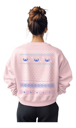 Sudadera Mujer Stitch Ugly Pullover Loose Fit