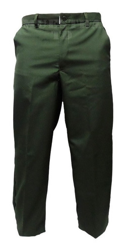 Pantalón Verde De Vestir Para Uniformes Talla 34 Restauran 