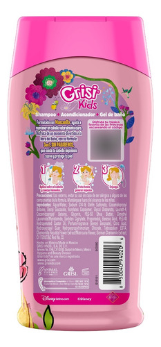 Grisi Kids Shampoo Infantil Princesas 3 En 1, 300 Ml