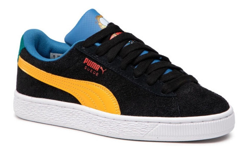 Puma Suede Garfield Jr Dark Cheddar Celandine 38455301 Niño