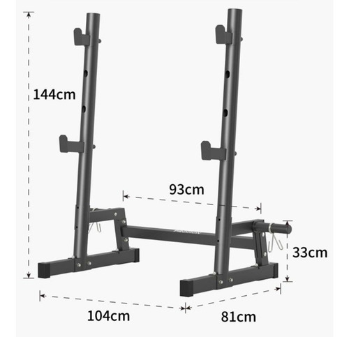 Imagen 2 de 4 de Rack Multifuncional Squat Para Entrenamiento Proiron