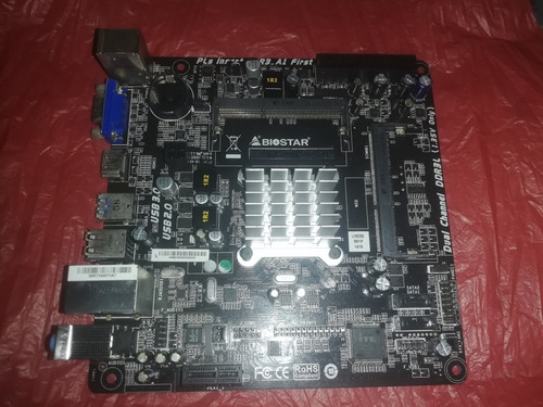 Mainboard Biostar J1800nh2 Con Dual Core 2.4ghz Integrado 