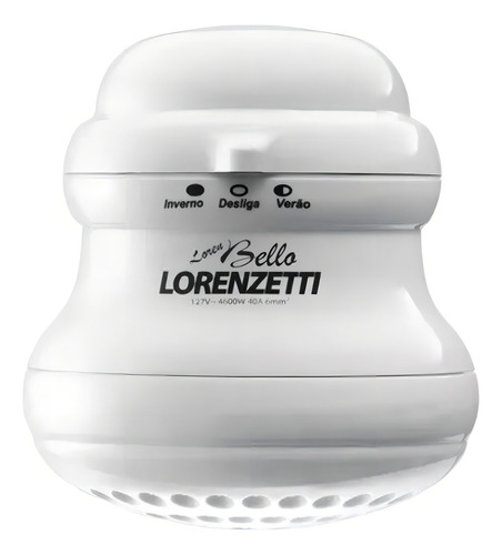 Chuveiro Lorenzetti Maxi Banho Ultra Com Cano 220v 5500w Branco 5.5 Kw