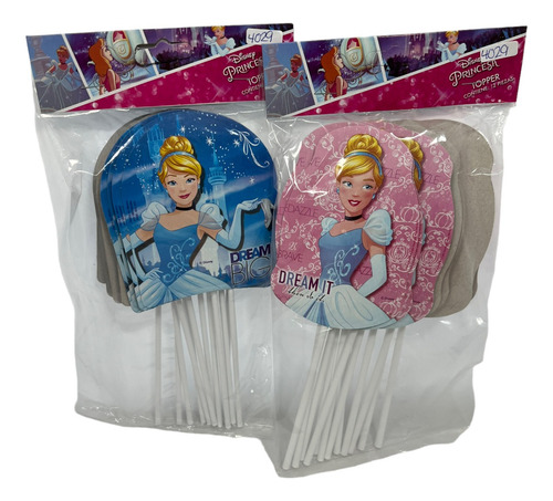 36 Toppers Cenicienta Princesa Centro Mesa O Decoracion