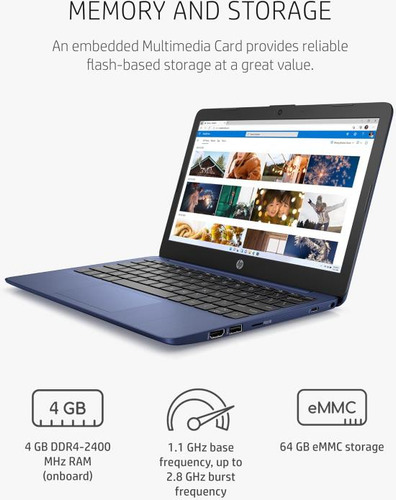 Laptop Hp Stream 11, Intel Celeron N4020, Intel Uhd Graphics