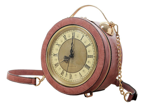 Bolso De Hombro Para Mujer, Ligero, Con Forma De Reloj, Para