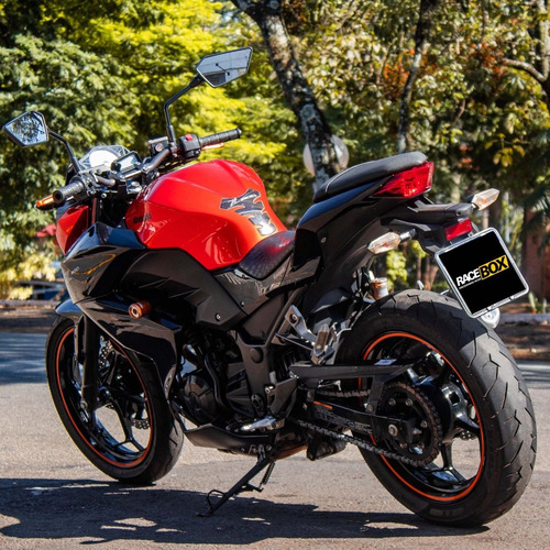 Imagem 4 de 10 de Moto Kawasaki Z 300 Laranja Ano 2018 Com Baixo Km