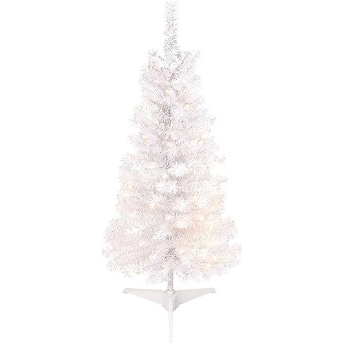 Árbol De Navidad Artificial Preiluminado Luces Blancas...