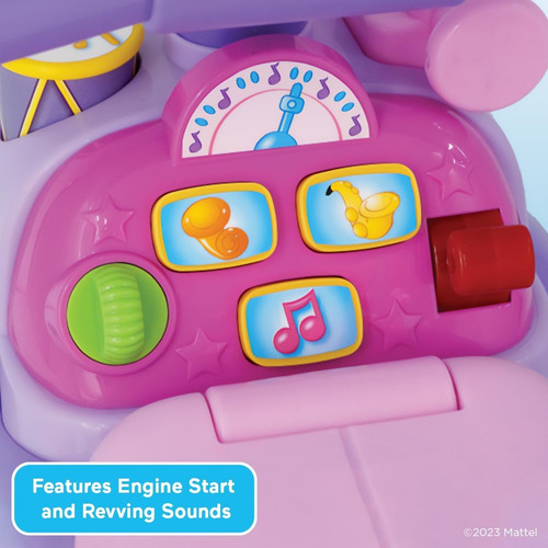 Carrito Montable Fisher-price Little People Rosa Con Sonidos
