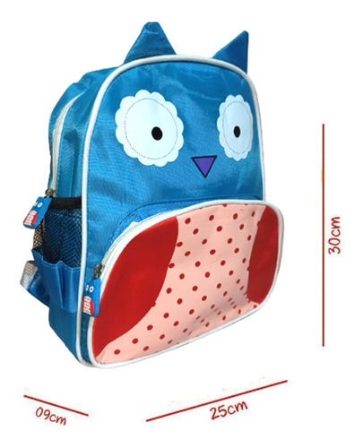 Mochila Infantil Escolar Abelha Girafa Pinguim Coruja Crianç Cor Mochila Coruja