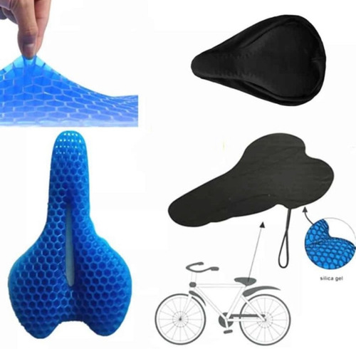 Cojin De Gel Para Bicicleta Sillin Forro Funda Protector 