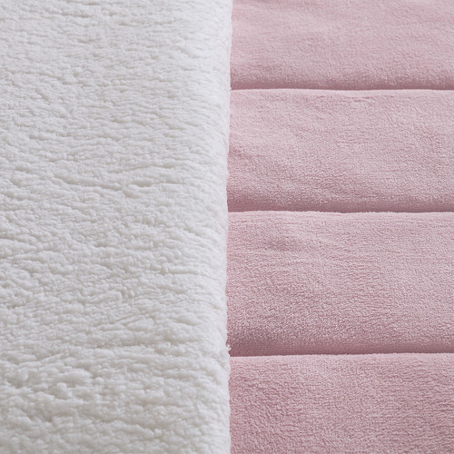 Edredom Cobertor Solteiro Infantil Sherpa Dupla Face Fleece Rosa Velho Liso Felpudo Com Sherpa Dupla Face