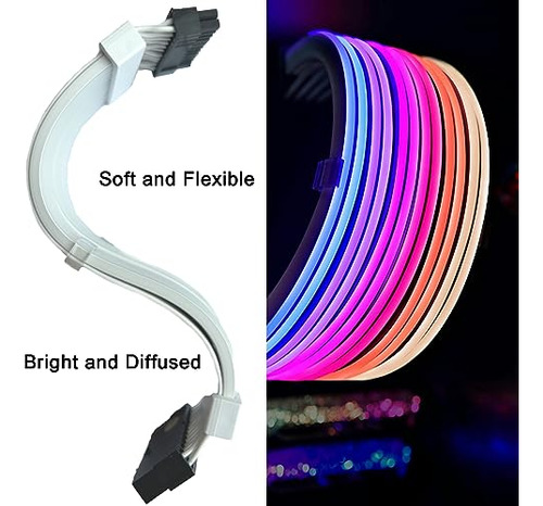 Pack De Cable Rgb 24 Pin Atx Flexible Para Corsair