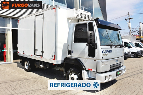 Imagem 2 de 14 de Ford Cargo 712 2009 Baú Isolamento Refrigerado -5ºc (2d20)