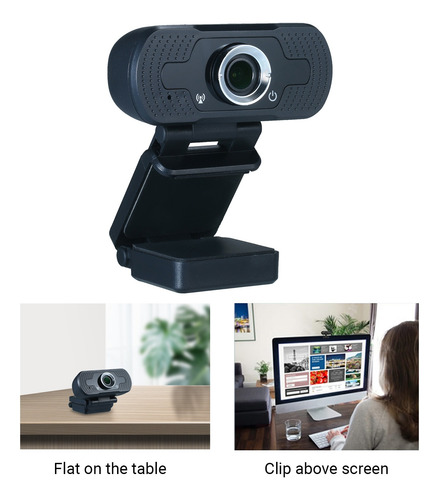 Usb Webcam 1080p Hd 3.6mm Lente Desktop Clip-on Pc Laptop