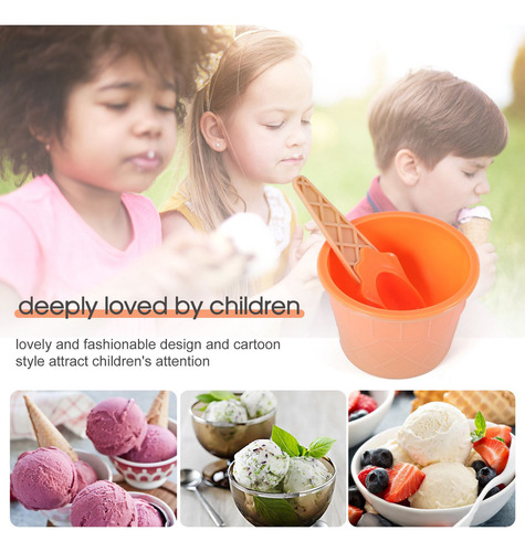 Hel Juego De 6 Cuencos Para Helado, Cuencos Para Helado De