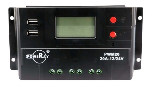 Controlador Pwm 20 Amp 12-24v Con Puerto Usb