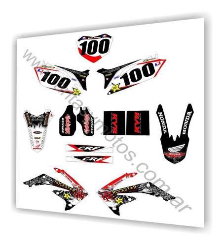 Calcos Para Honda Crf 250 '10-'13 Crf450 09-2012 Rockstar