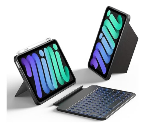 Hou Funda De Teclado Para iPad Mini 7/6, Soporte