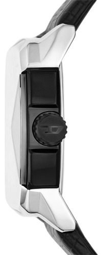 Reloj Diesel D.v.a. Dz2153 Moderno Unisex Acero Y Cuero Color de la correa Negro Color del bisel Acerado Color del fondo Negro