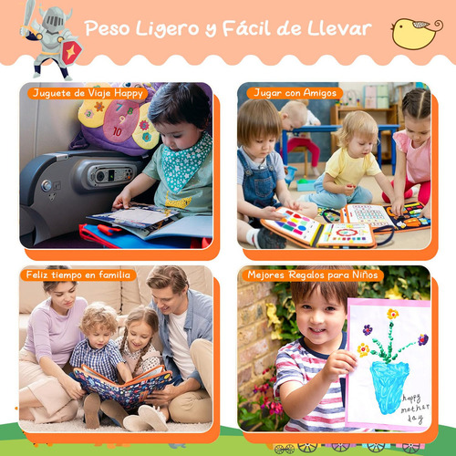 R0x Libro Sensorial, Tablero Montessori Ocupado, Juguetes /