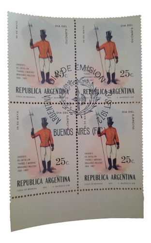 Argentina Gj 1590 Día Ejército 923 Mint Añ 1972
