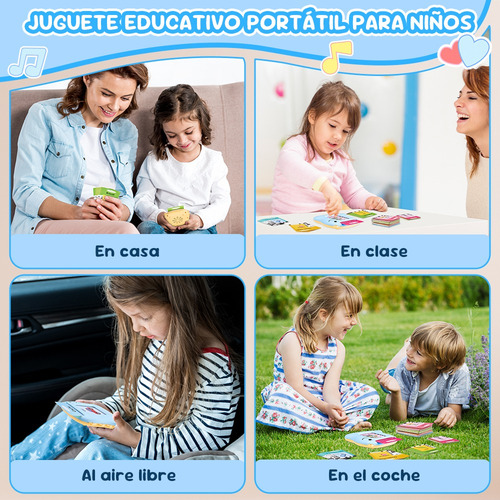Juguetes Aprendizaje Español-inglés Para Niños 224 Palabras