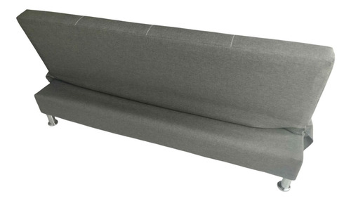Sofa Cama Moderno Muy Cómodo Y Práctico Gris Liso