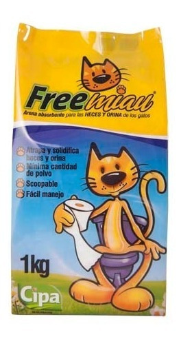 Arena Sanitaria Para Gatos Freemiau 1 Kg