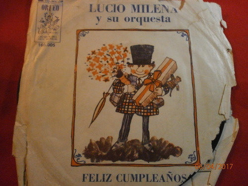 Lucio Minela - Feliz Cumpleaños /  Vinyl Simple 1979 Vg+