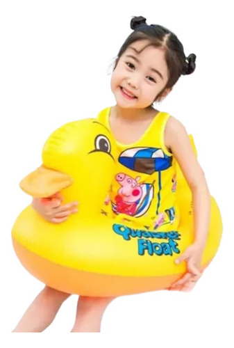Salvavidas Flotador Inflable Niños Bebes Pato Alberca Playa