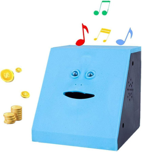 Novedad Moneda Dinero Comer Cara Musical Banco Automátic...