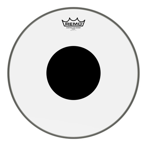 Parche Remo Controlled Sound Clear Black Dot 14'' Para Tom
